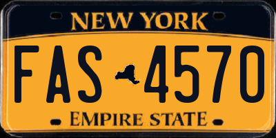 NY license plate FAS4570