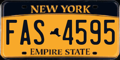 NY license plate FAS4595