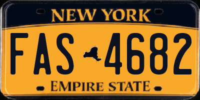 NY license plate FAS4682