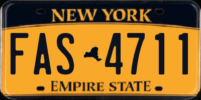 NY license plate FAS4711