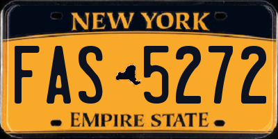 NY license plate FAS5272