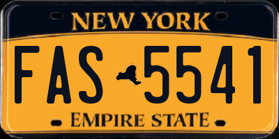 NY license plate FAS5541