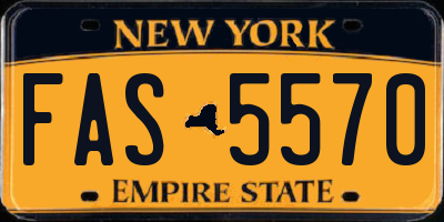 NY license plate FAS5570