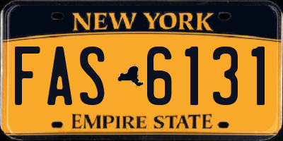 NY license plate FAS6131