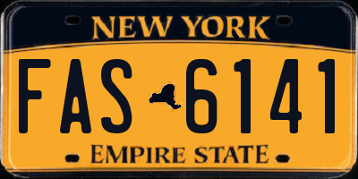 NY license plate FAS6141