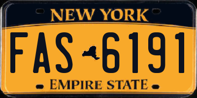 NY license plate FAS6191