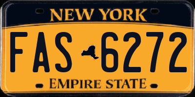 NY license plate FAS6272