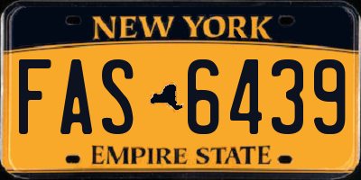 NY license plate FAS6439