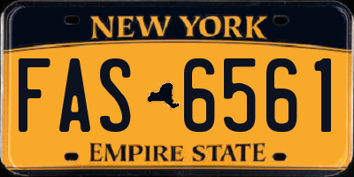 NY license plate FAS6561