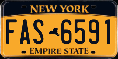 NY license plate FAS6591