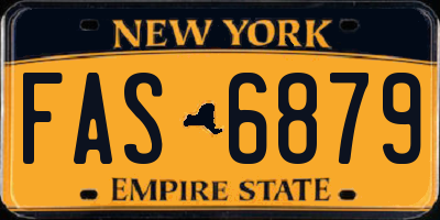 NY license plate FAS6879
