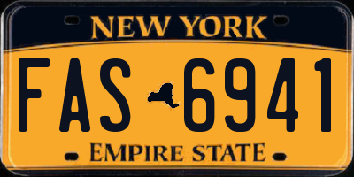 NY license plate FAS6941