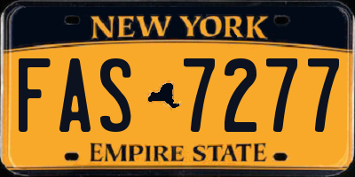 NY license plate FAS7277