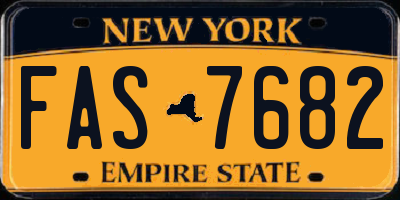 NY license plate FAS7682