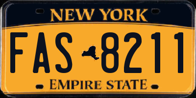 NY license plate FAS8211