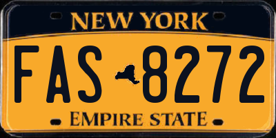 NY license plate FAS8272