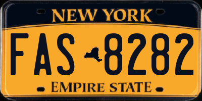 NY license plate FAS8282