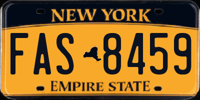 NY license plate FAS8459