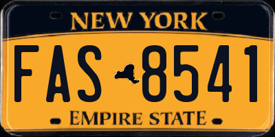 NY license plate FAS8541