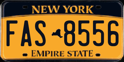 NY license plate FAS8556