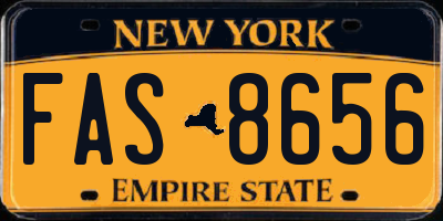 NY license plate FAS8656