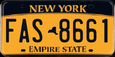 NY license plate FAS8661