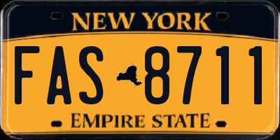 NY license plate FAS8711