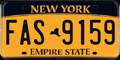 NY license plate FAS9159