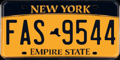 NY license plate FAS9544