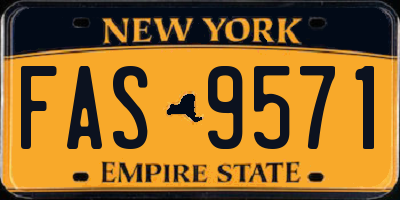 NY license plate FAS9571