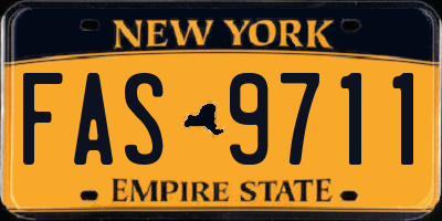 NY license plate FAS9711