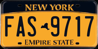 NY license plate FAS9717