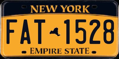 NY license plate FAT1528