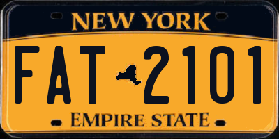 NY license plate FAT2101
