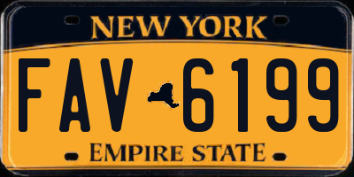 NY license plate FAV6199