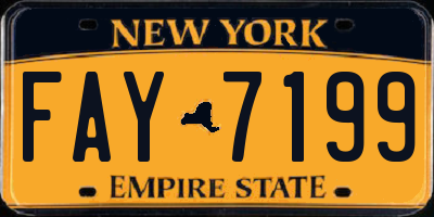 NY license plate FAY7199