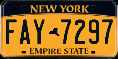 NY license plate FAY7297