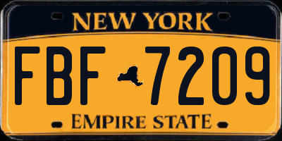 NY license plate FBF7209