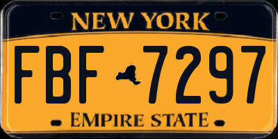 NY license plate FBF7297