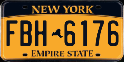 NY license plate FBH6176