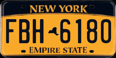 NY license plate FBH6180
