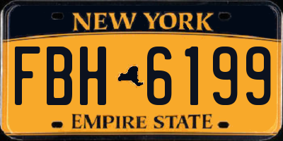 NY license plate FBH6199