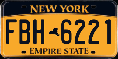 NY license plate FBH6221