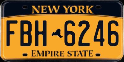 NY license plate FBH6246