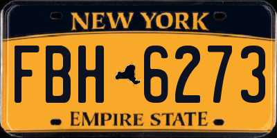 NY license plate FBH6273