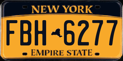 NY license plate FBH6277