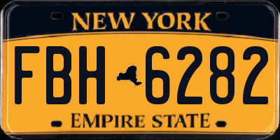 NY license plate FBH6282