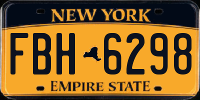 NY license plate FBH6298