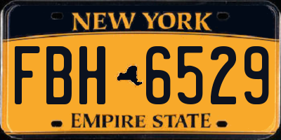 NY license plate FBH6529
