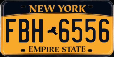 NY license plate FBH6556